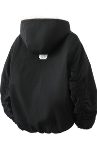 709-MY1800-P160 冬季新款 白底 座山雕连帽棉服外套 潮图片