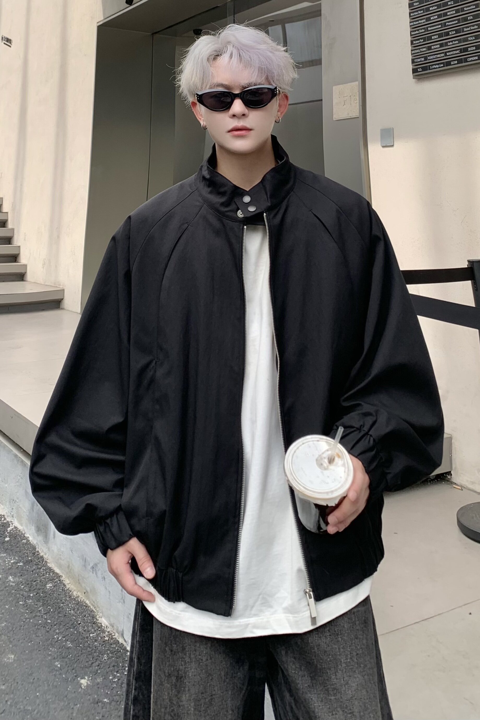 709-JK36-P135单人春季新款阔版休闲纯色夹克,男装夹克,星座709