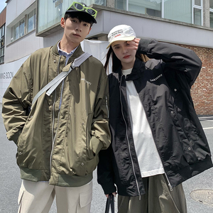 709-JK886-P80 春秋百搭美式飞行员棒球服夹克休闲宽松外套  情侣图片