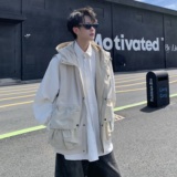 709-MJ110-P100单人春季新款阔版休闲针织工装马甲，男装工装外套，星座709