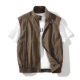 709-MJ95-P55白底春季新款休闲百搭防晒马甲，男装防晒衣，星座709