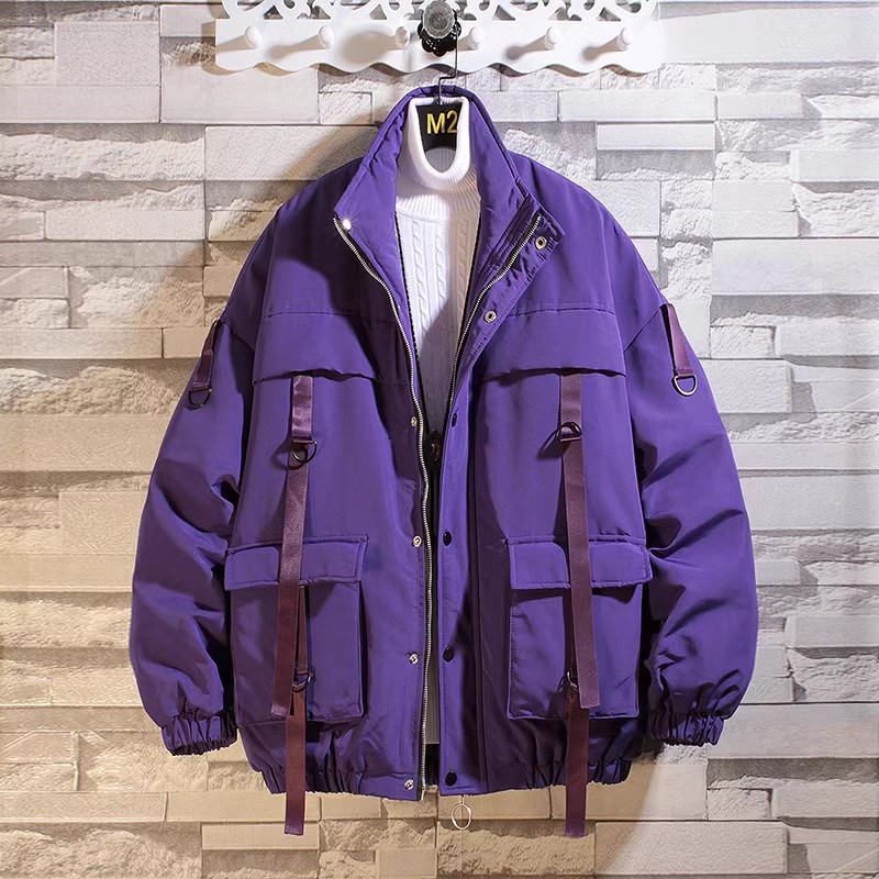 709-M12-P120 冬季挂拍休闲潮流宽松夹克外套加棉保暖情侣棉衣，男装夹克，星座709
