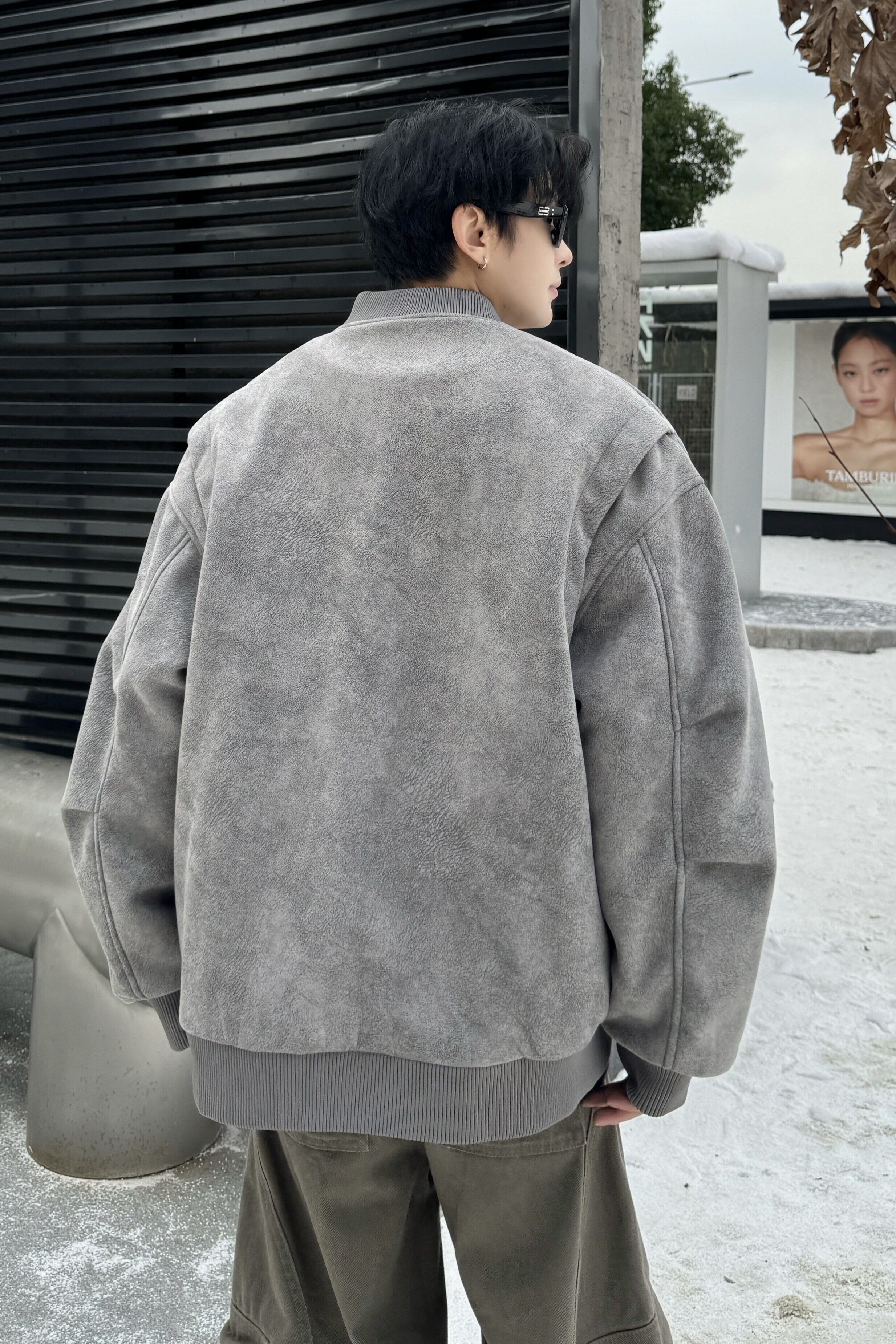 709-MY1821-P155冬季新款单人美式宽松休闲假两件可拆帽棉服,男装棉衣,星座709