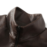 709-MJ201-P100春季上新白底美式复古休闲百搭皮衣马甲，男装皮衣，星座709