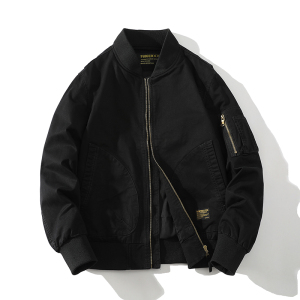 709-JK915-P135 春秋情侣棒球领全棉水洗复古工装夹克外套图片