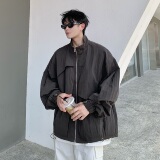 709-JK31-P135单人秋季新款阔版纯色立领夹克，男装夹克，星座709