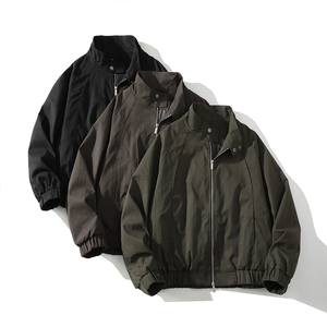 709-JK36-P135 白底 春季新款 阔版休闲纯色夹克，男装夹克，星座709