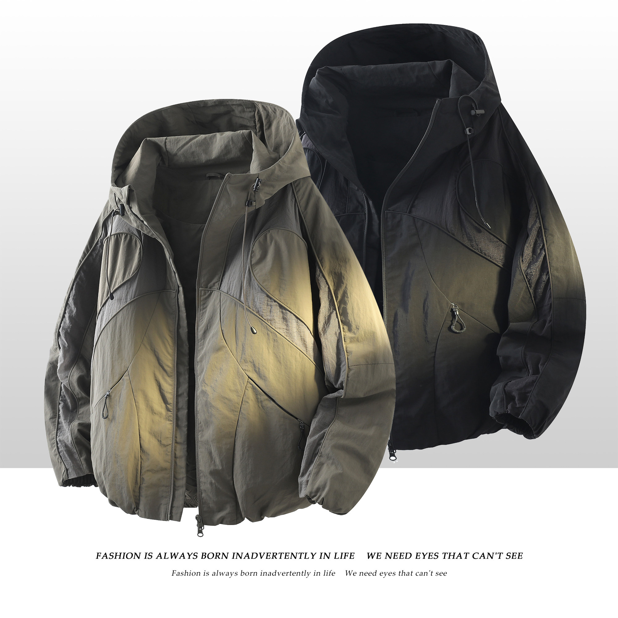 709-JK51-P120春季上新白底美式休闲百搭拼接夹克外套，男装夹克，星座709