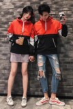 709-JK06-P60情侣连帽宽松口袋外套夹克冲锋衣学生情侣潮，男装夹克，星座709