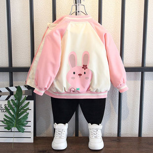 2025早春秋季新款中小女童装卫衣洋气宝宝儿童薄款外套女孩上衣潮