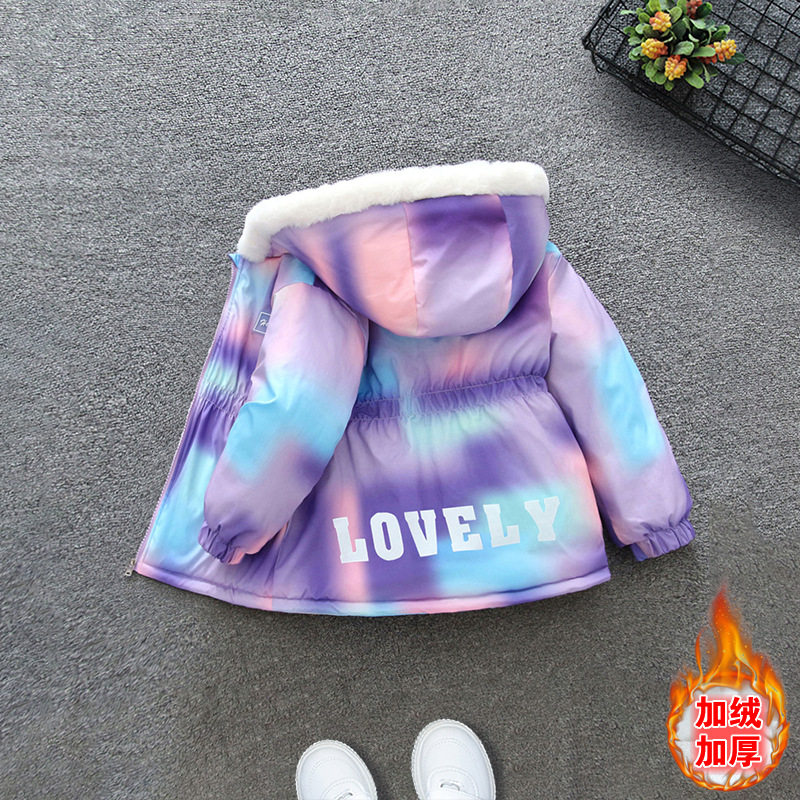 女童外套秋冬2025新款儿童冬季洋气加绒上衣宝宝冬装时髦派克服潮