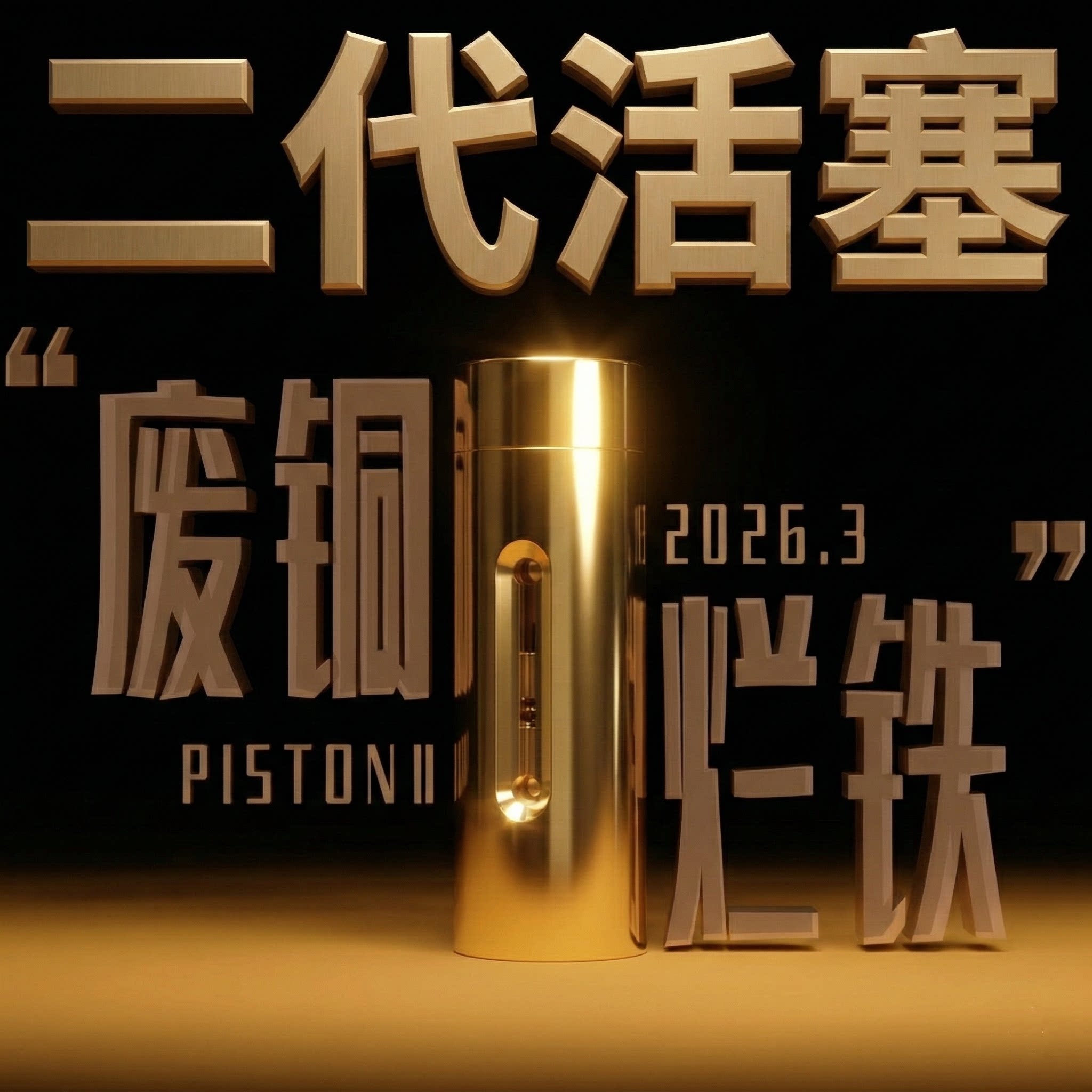 gm同款废铜烂铁 二代活塞puzzle 十级难度智力开发烧脑解锁玩具