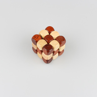 神龙摆尾木制拼装魔方益智游戏孔明锁鲁班锁亲子互动儿童智力玩具