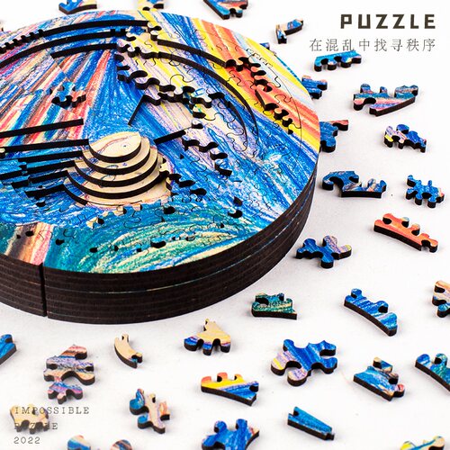puzzle地狱级减压自虐木质拼图