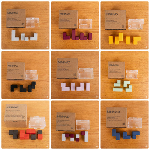 MINIMA三维空间几何 puzzle 拼图儿童益智多色启蒙立体亚克力玩具