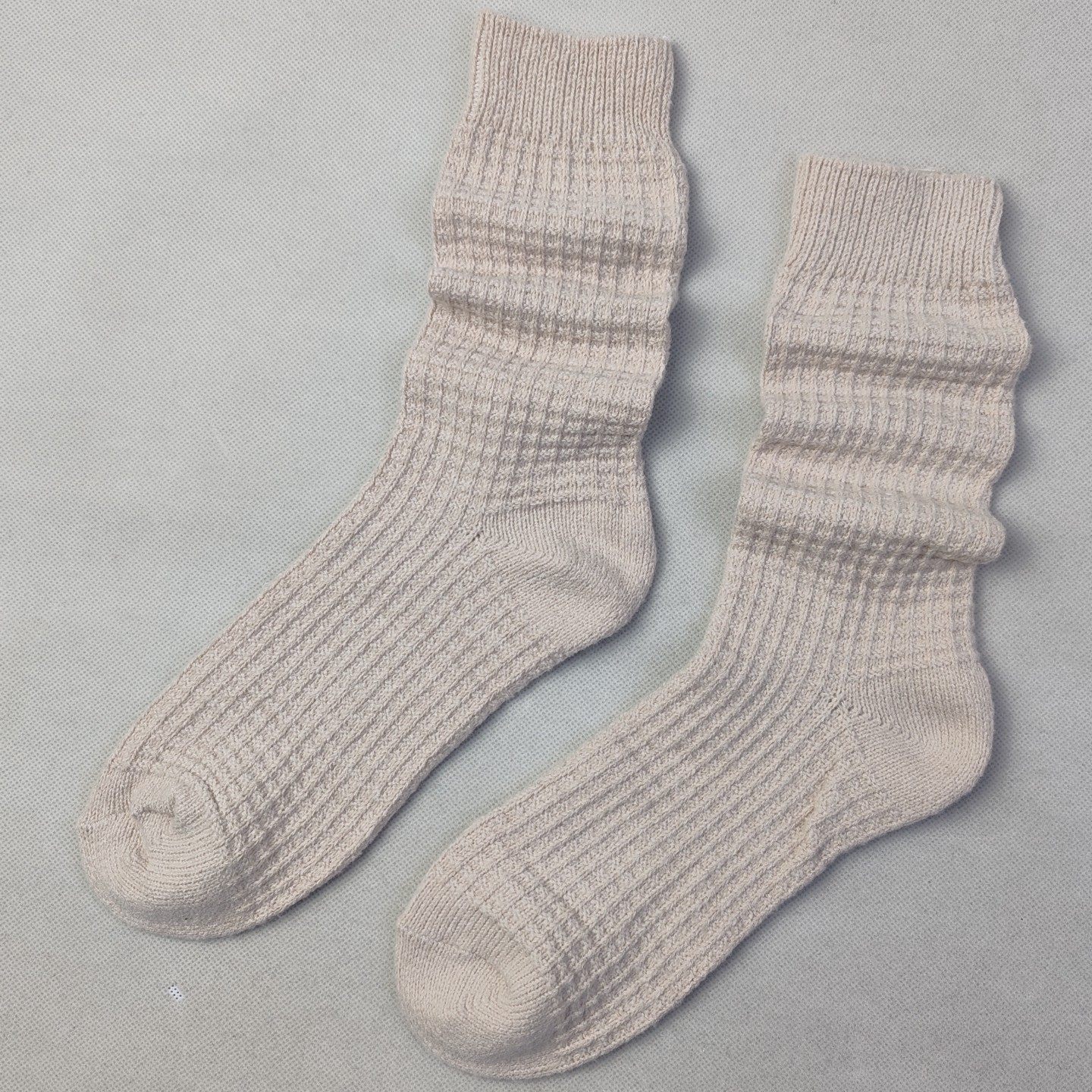 袜子女中长筒居家睡眠袜秋冬季针织毛线堆堆女袜柔软舒适休闲长袜