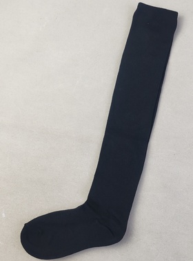 清库存春秋季女士长筒纯色百搭黑色高筒及膝小腿袜小码高筒女长袜