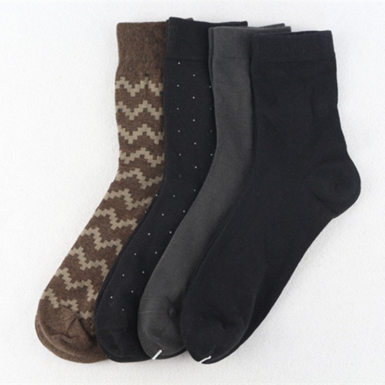 春夏季袜子男士纯棉中筒袜薄款纯黑色商务男袜吸汗防臭皮鞋袜短袜