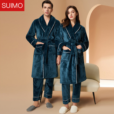 新款珊瑚绒睡衣岁末男