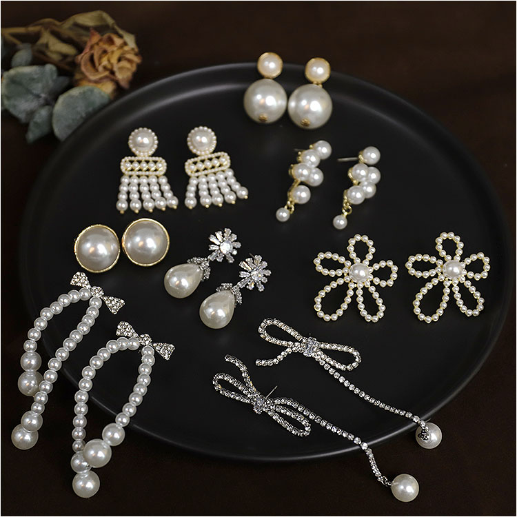 新款香风设计感珍珠婚纱礼服公主