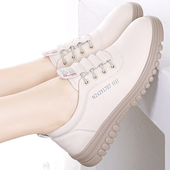 四季 单鞋 舒适旅游鞋 真皮平底休闲鞋 皮鞋 款 女士妈妈鞋 2025年秋新款