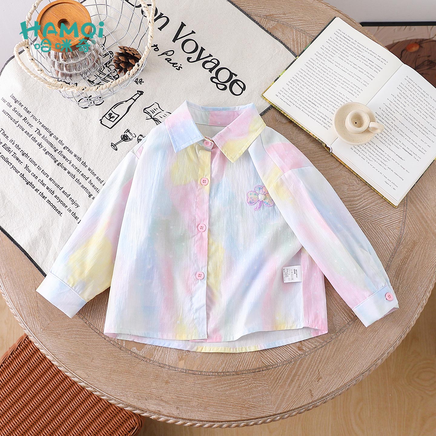 女童衬衫春秋季韩版长袖衬衣小儿童宝宝新款洋气上衣外套女孩童装