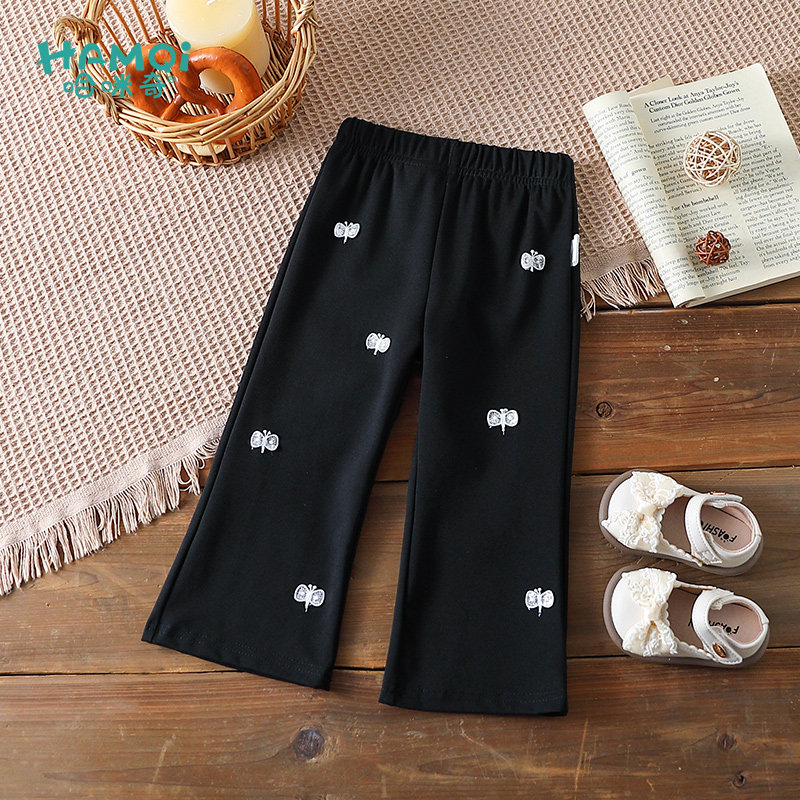 童装女童裤子2026春季新款小儿童洋气百搭微喇叭裤宝宝休闲裤长裤