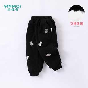 男童洋气灯芯绒裤 女童冬棉裤 保暖裤 宝宝夹棉加厚款 一条过冬休闲裤