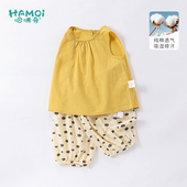 新款 女童背心套装 26夏季 儿童洋气时髦两件套小童宝宝休闲波点衣服
