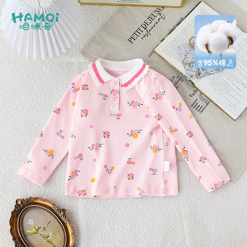 童装polo衫女童春秋新款