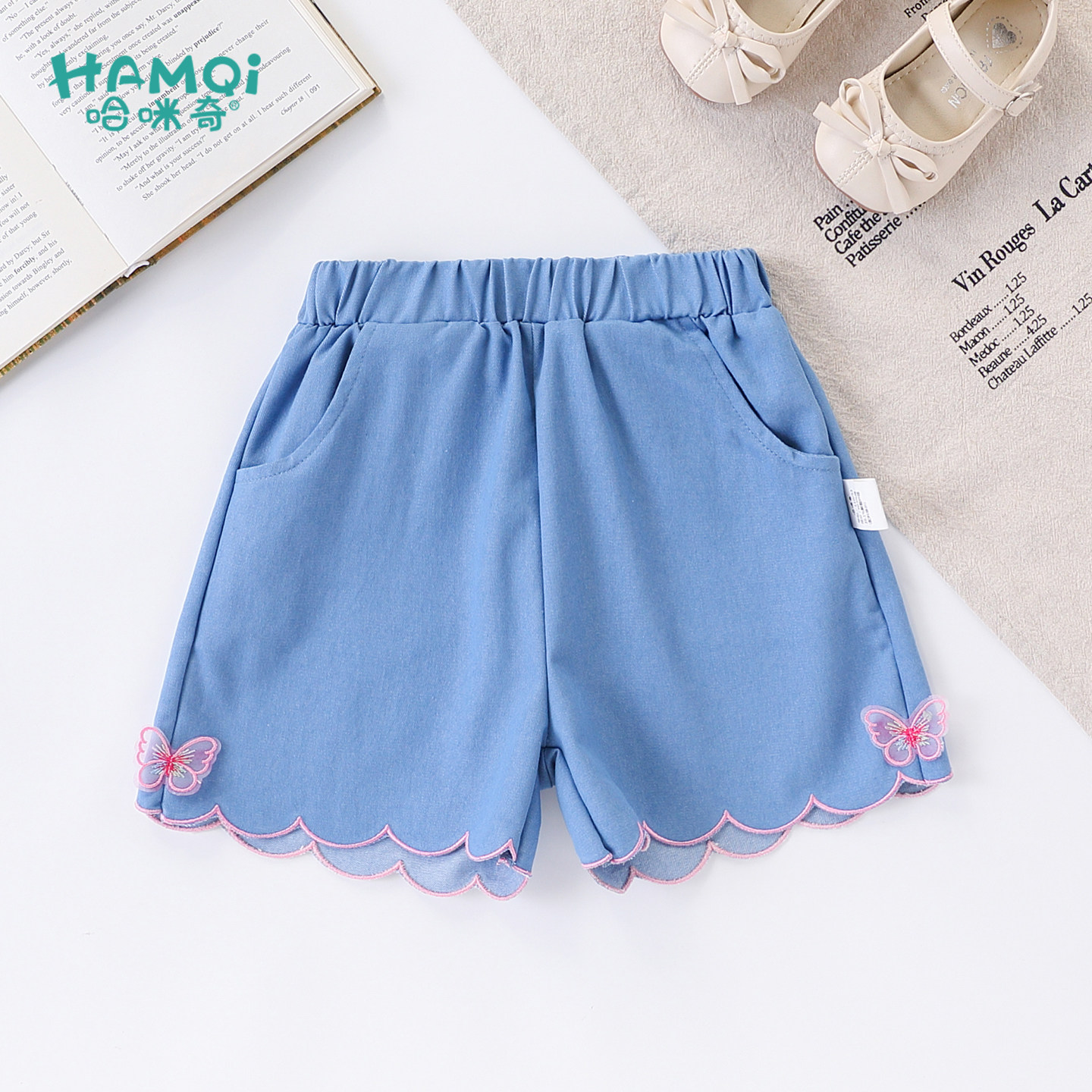 女童短裤夏季韩版小儿童洋气牛仔裤宝宝裤子五分裤女孩外穿休闲裤