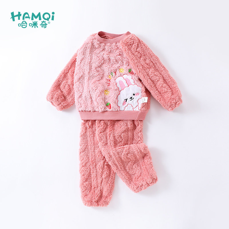 哈咪奇珊瑚绒休闲初冬家居服套装