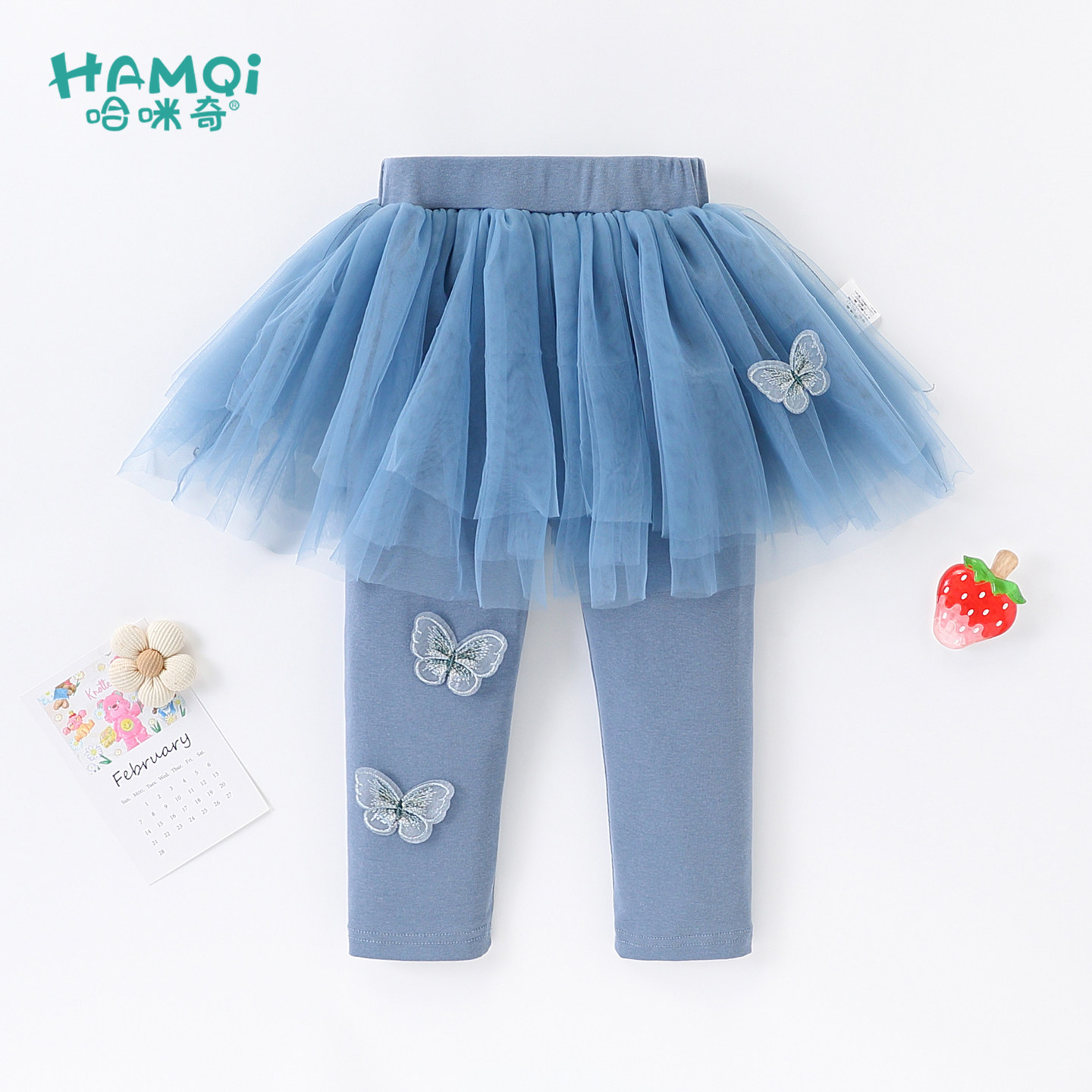 女童裙裤2026春秋款女宝宝洋气假两件休闲裤小儿童外穿打底裤长裤