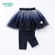 宝宝裙裤 春秋假两件裤 中小童打底裤 子洋气长裤 子 女童网纱裙裤 童装