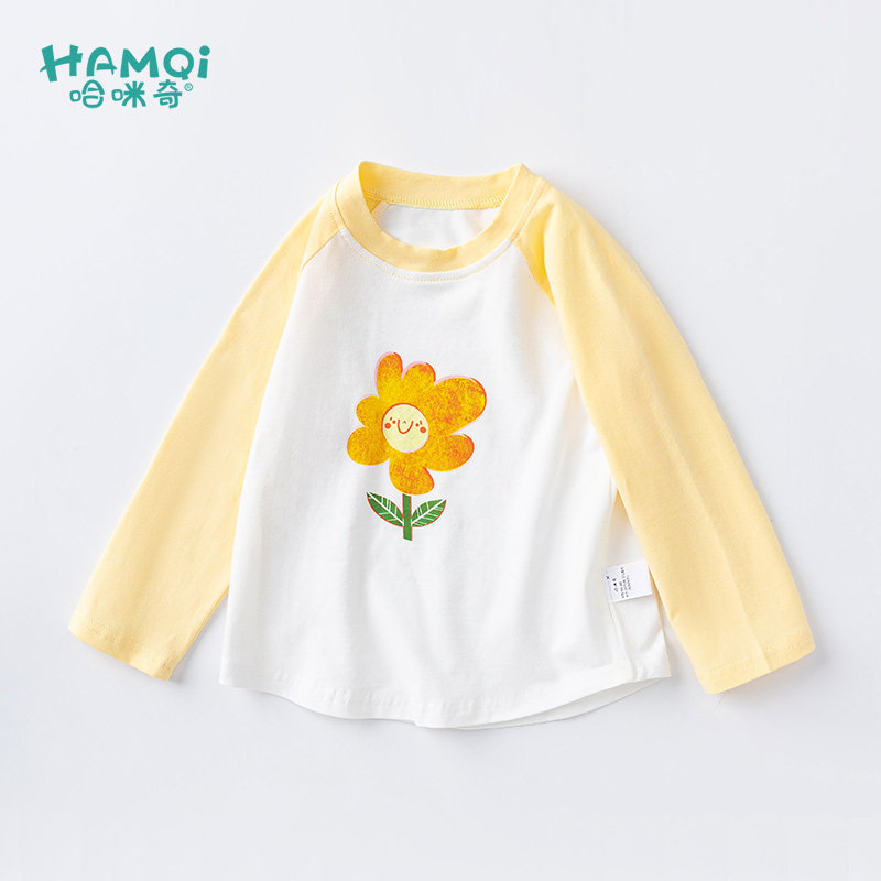 女童T恤春秋新款儿童甜美圆领纯棉打底衫女宝宝小童百搭上衣长袖,童装/婴儿装/亲子装,T恤,淘宝优惠券,粉丝福利购,淘宝优惠卷