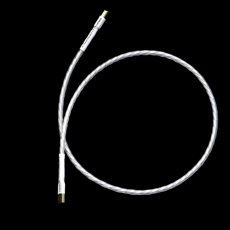 音乐丝带奥丁 发烧级USB线音响功放DAC解码器线AB口USB声卡线