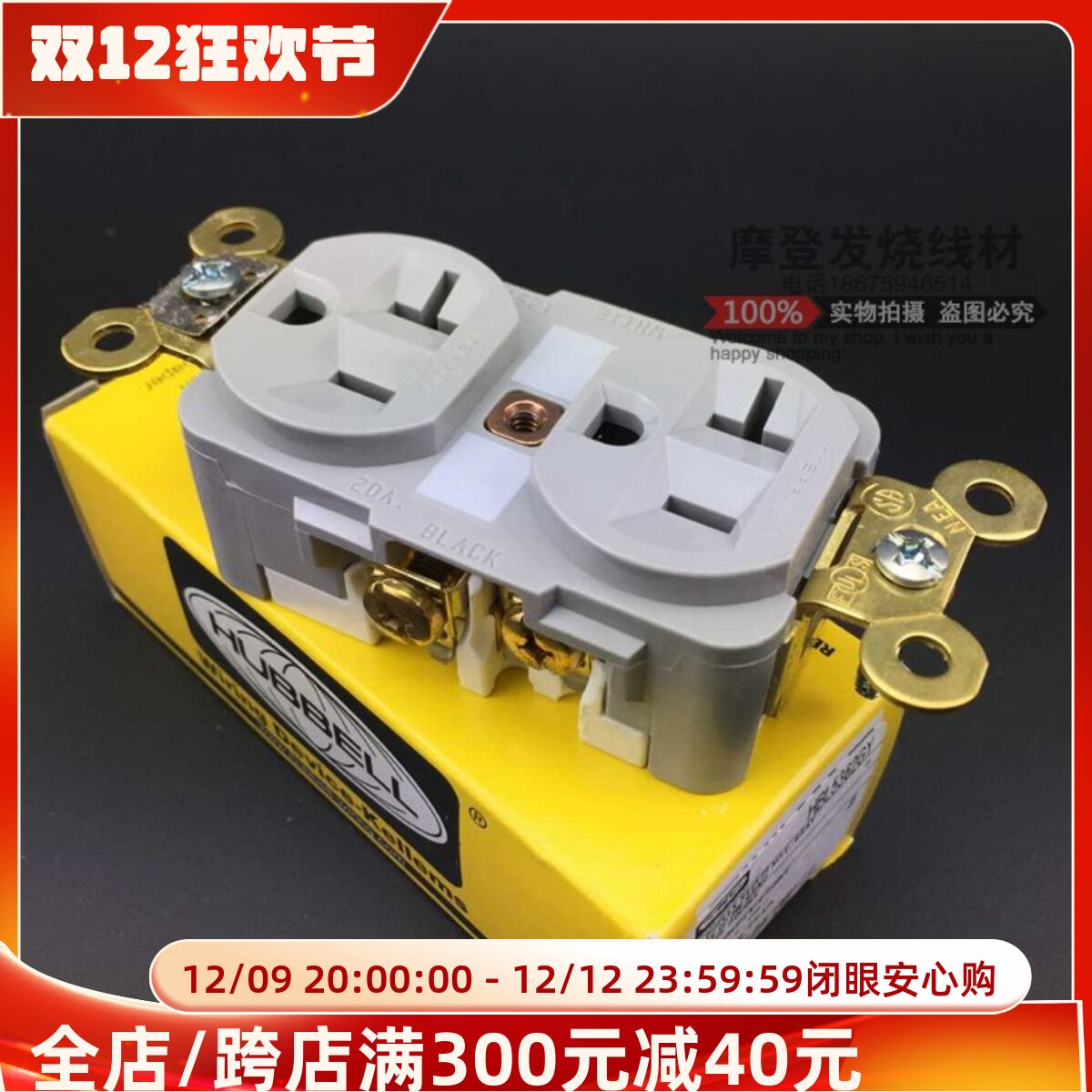 全新美国荷宝发烧hifi滤波插座