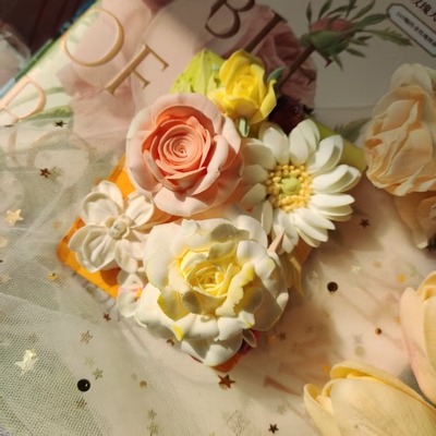 fridge magnet 圣诞礼物家庭装饰节日礼品手工粘土冰箱贴粘土裱花