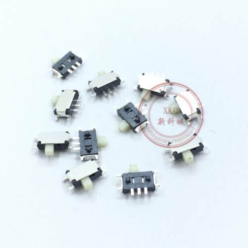 侧拨 拨动开关 长5MMx2.7MM高1.4MM 两档 柄1.5MM 贴片 7脚