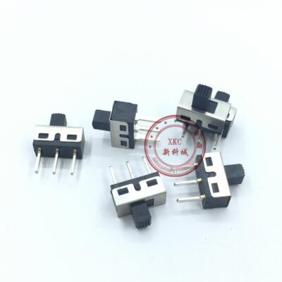 进口拨动开关 直插3脚 长12.7 宽6.7 高6.4 柄高4MM 0.5A DC60V