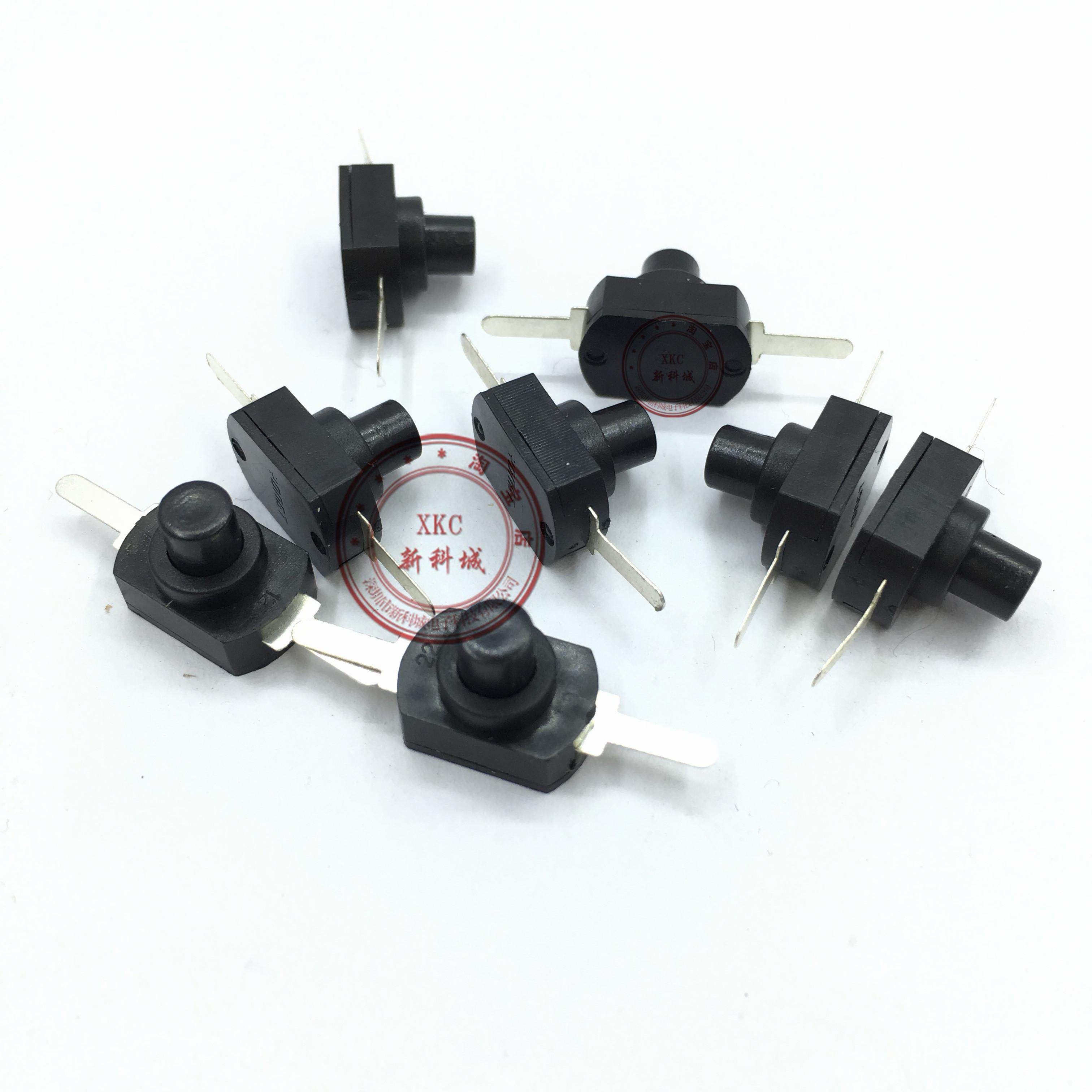 超小型自锁开关按钮 2脚黑色长12MM宽8MM 高度10MM 贴片直插图片