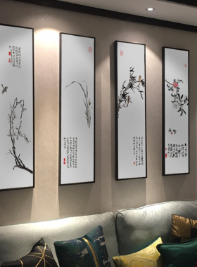 禅意新中式风客厅水墨装饰画