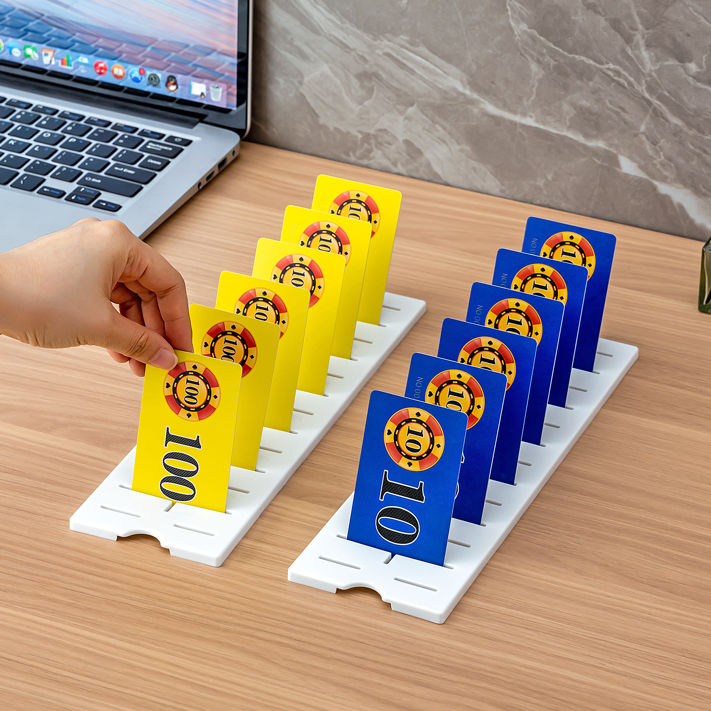 酒店前台房卡收纳盒分格民宿电卡放置盒卡片盒整理盒宾馆卡台盒子