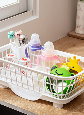 奶瓶沥水篮宝宝碗筷餐具滤水架婴儿辅食工具用品吸奶器晾干沥水架