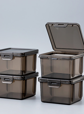 零件盒收纳盒工具盒螺丝物料元件透明分隔配件样品小盒子塑料方形