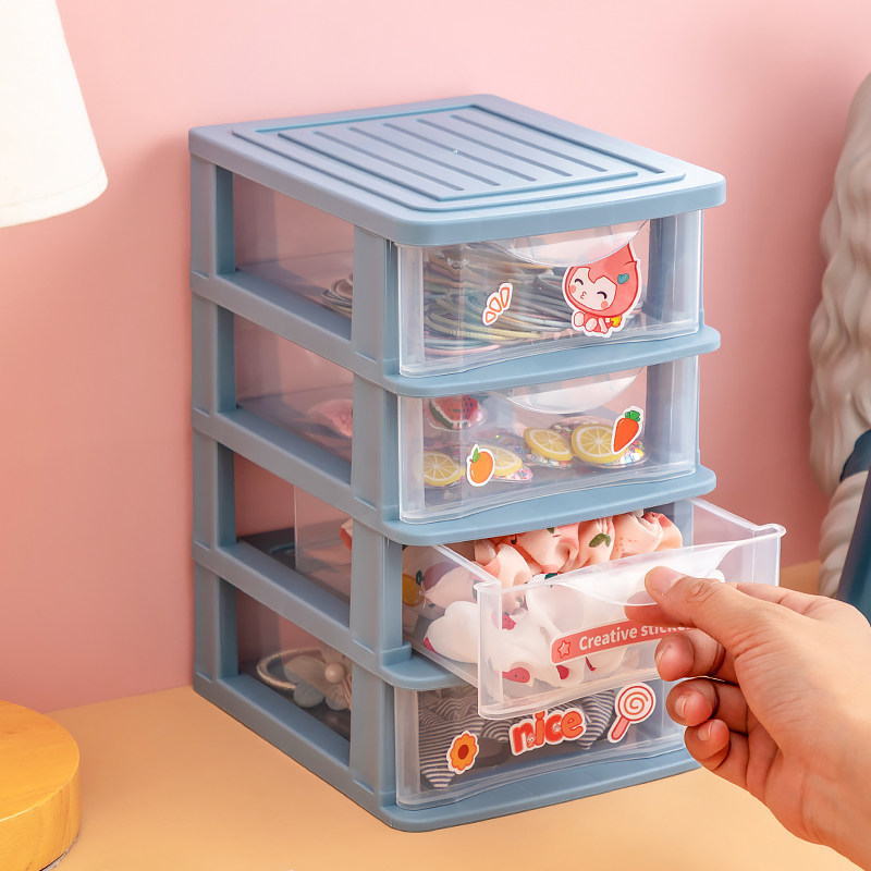 首饰收纳盒儿童饰品发饰头饰皮筋发夹发卡发圈头绳收纳多层首饰盒