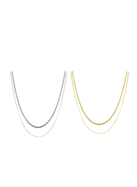 秦岚赵昭仪王星越同款 双层蛇骨链项链小众设计简约百搭叠链精致