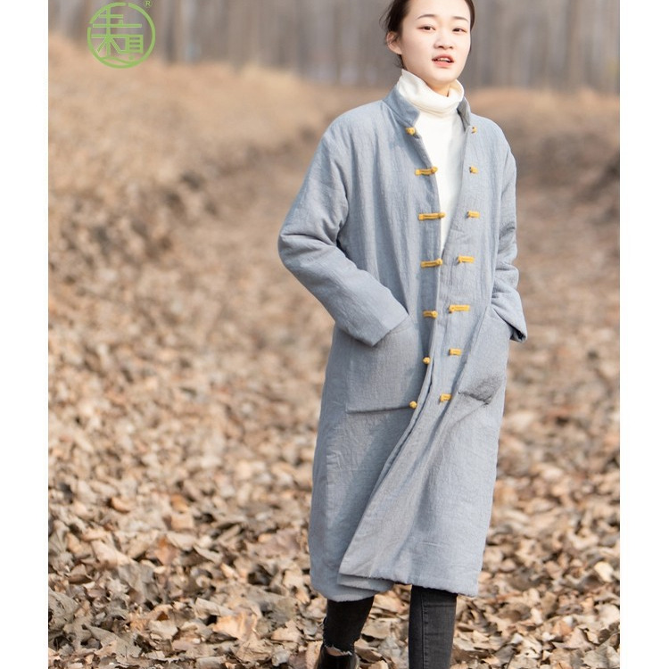 玉想民族风外套提花宽松大码棉衣