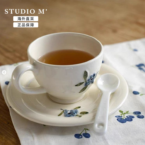 日本STUDIOM法式青花陶瓷咖啡杯
