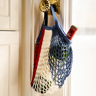 法国Filt镂空购物袋海边编织渔网包单肩镂空针织包包设计感手提包